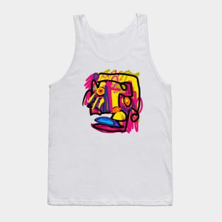 colorful face Tank Top